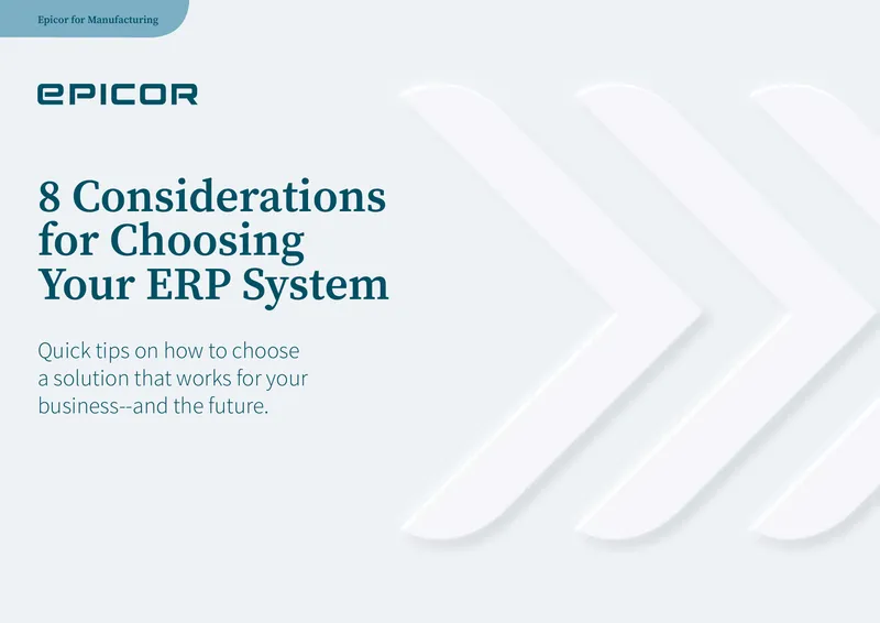Considerations for Selecting an ERP System preview page 1