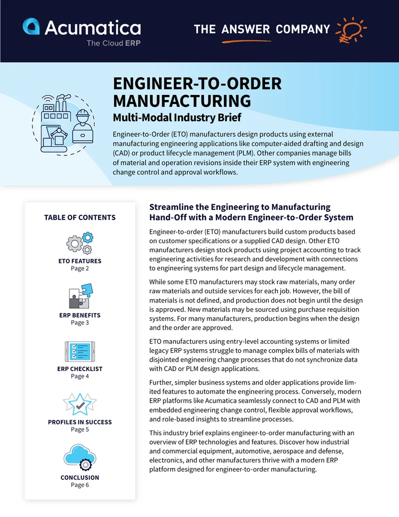 Streamlining Engineering to Manufacturing Hand-Offs preview page 1