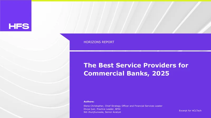 Best Service Providers for Commercial Banks 2025 preview page 1