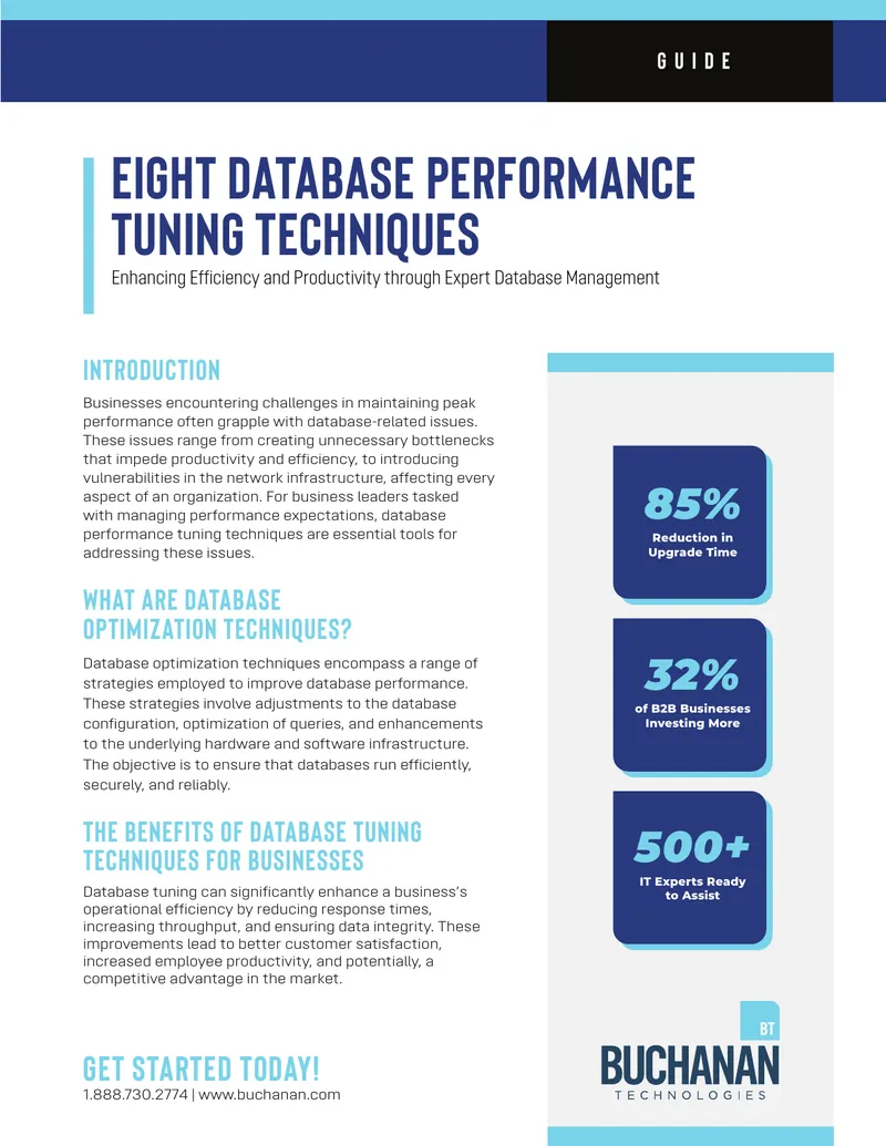 Eight Database Performance Tuning Techniques preview page 1