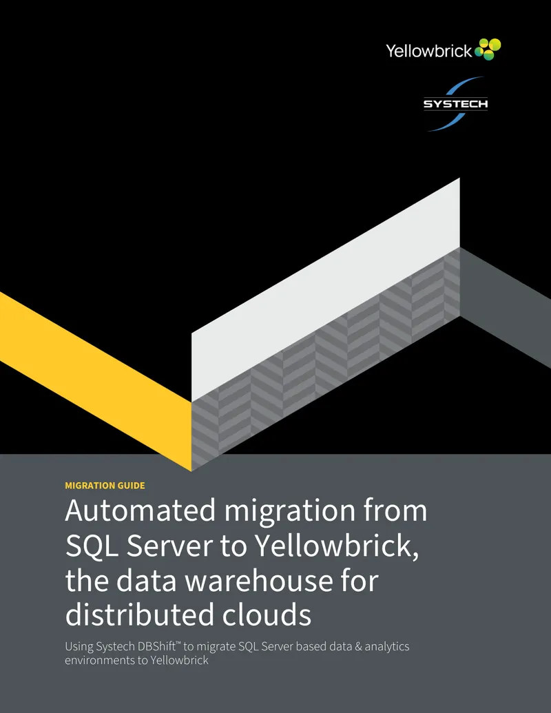 Automated Migration from SQL Server to Yellowbrick preview page 1
