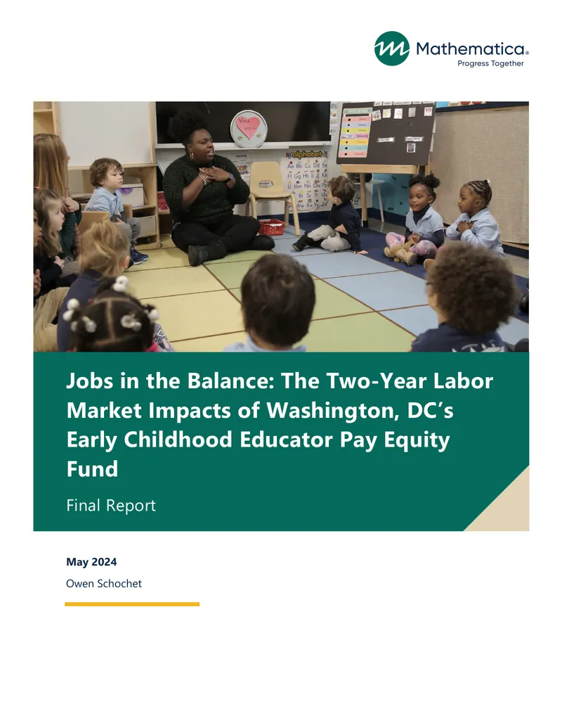Labor Market Impacts of Early Childhood Educator Pay Equity Fund preview page 1