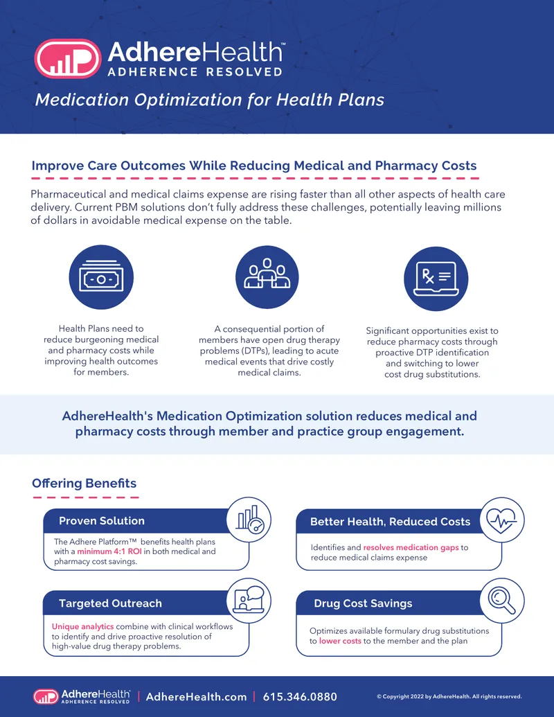 Medication Optimization Solutions for Health Plans preview page 1