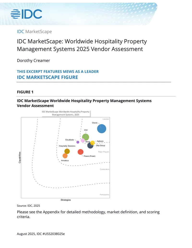 Worldwide Hospitality Property Management Systems 2025 Vendor Assessment preview page 1
