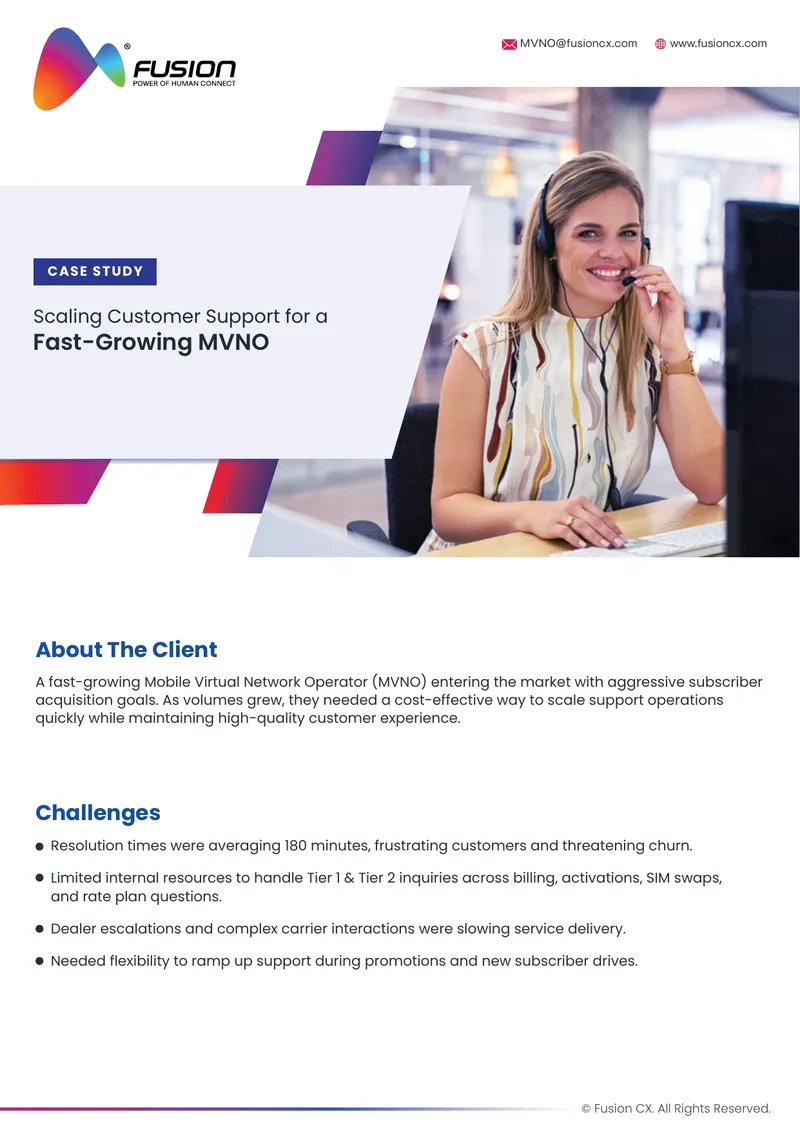 Scaling Customer Support for a Fast-Growing MVNO preview page 1