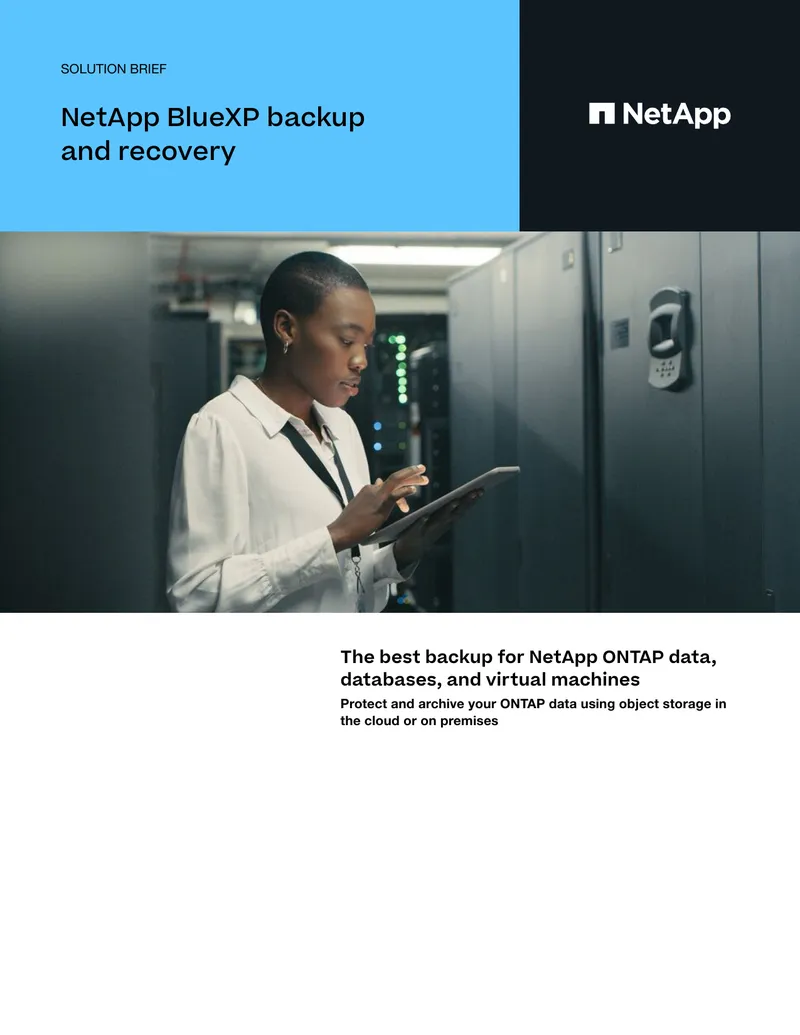 NetApp BlueXP Backup and Recovery Solution Brief preview page 1