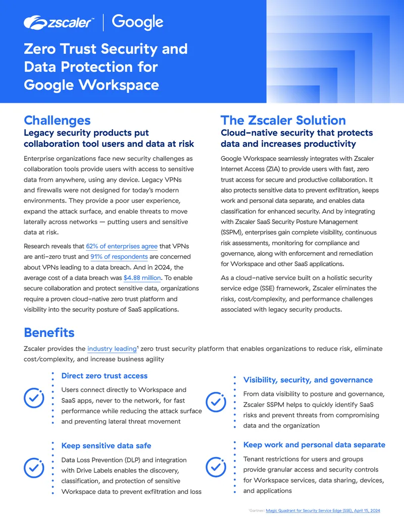 Zero Trust Security and Data Protection for Collaboration Tools preview page 1