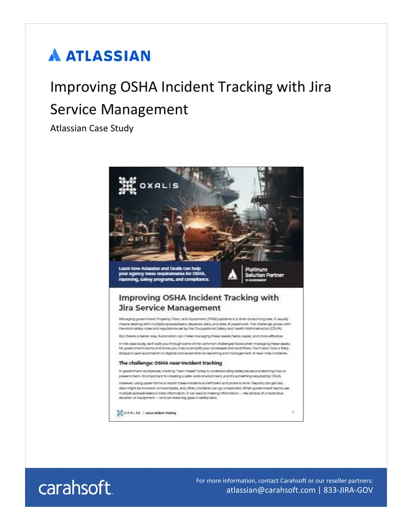 Improving OSHA Incident Tracking with Jira Service Management preview page 1
