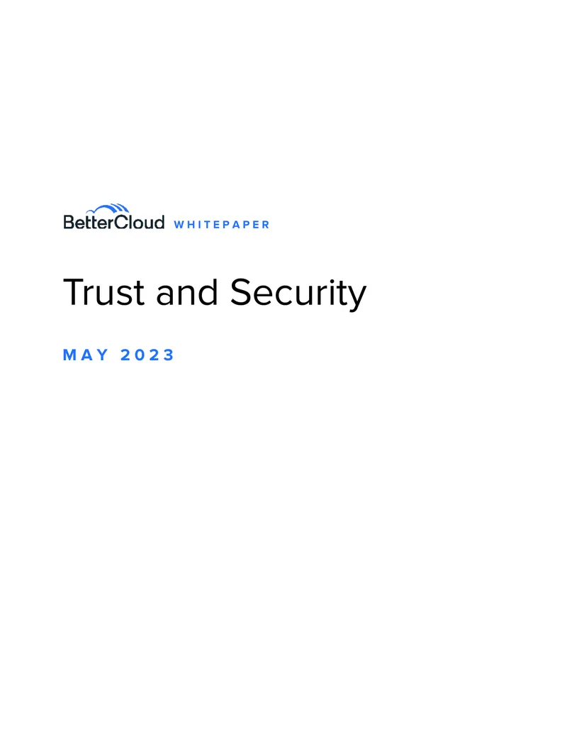 Trust and Security Framework Overview preview page 1