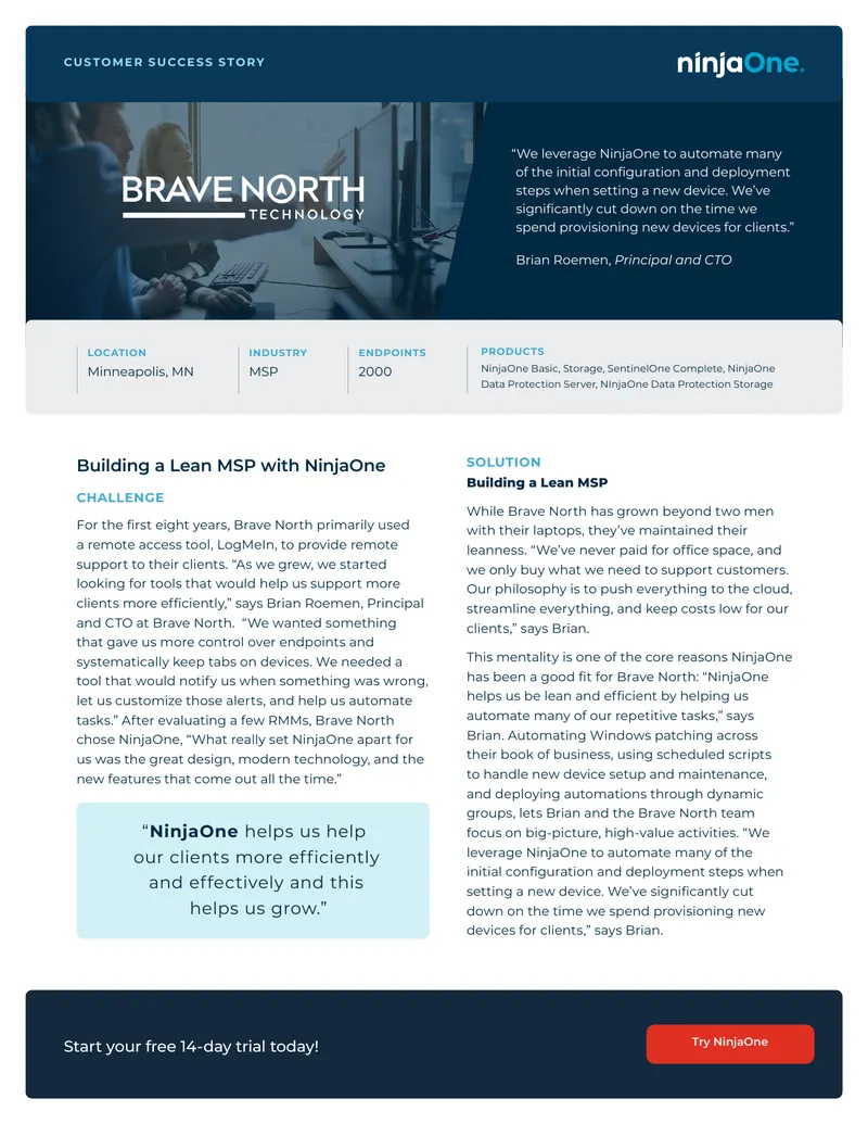 Building a Lean Managed Service Provider preview page 1