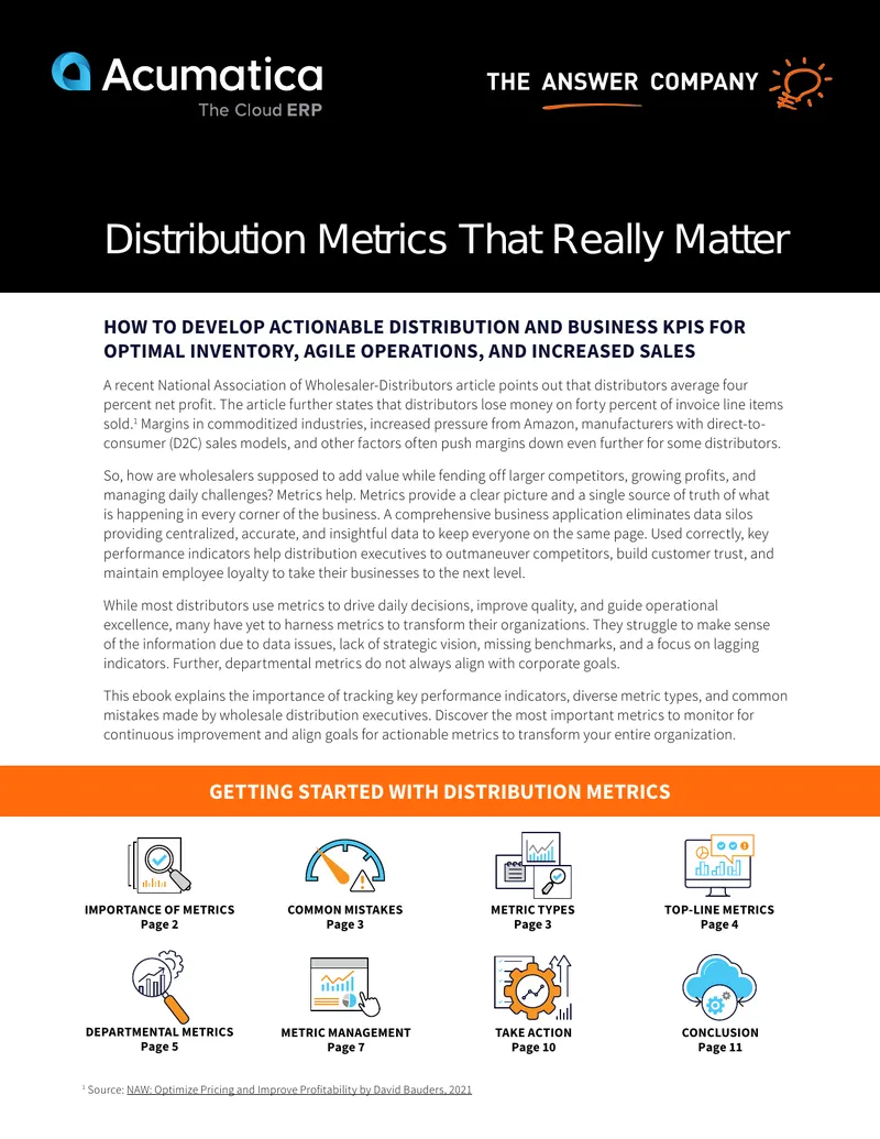Developing Distribution and Business KPIs for Success preview page 1