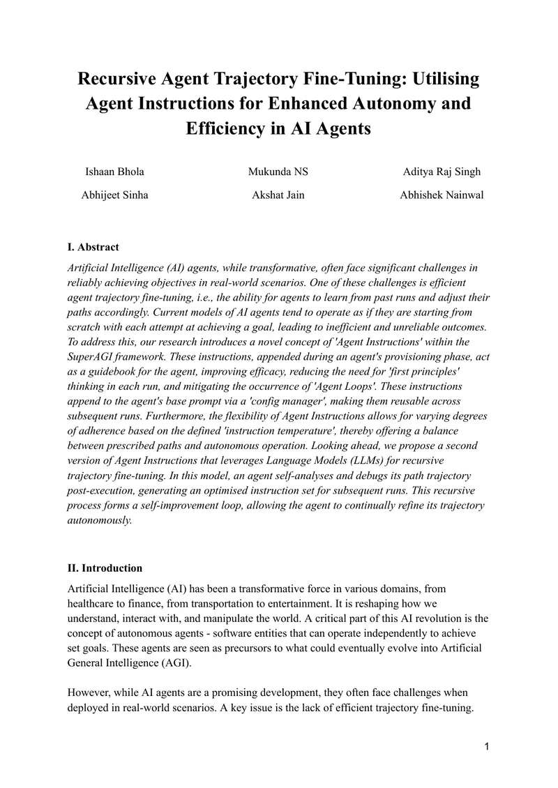 Agent Instructions for AI Trajectory Fine-Tuning preview page 1