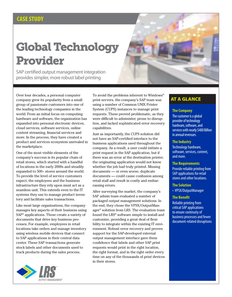 SAP Certified Output Management Integration preview page 1
