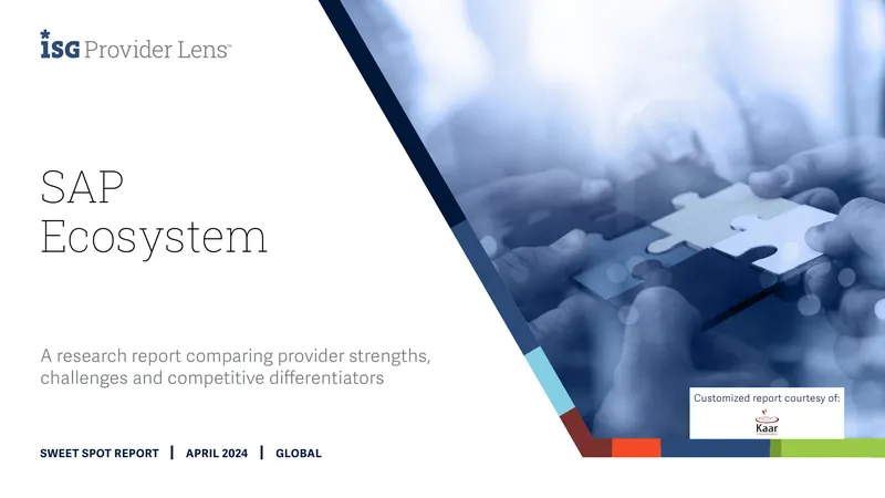 SAP Ecosystem Quadrant Report April 2024 preview page 1