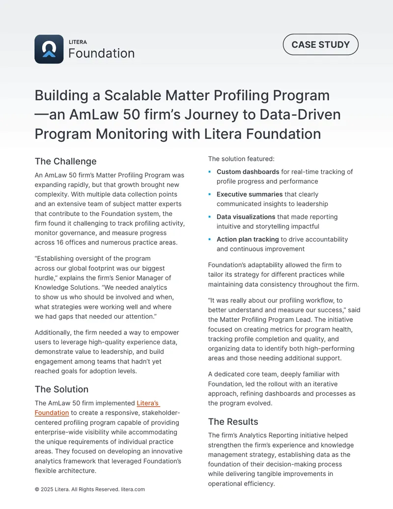 Building a Scalable Matter Profiling Program preview page 1