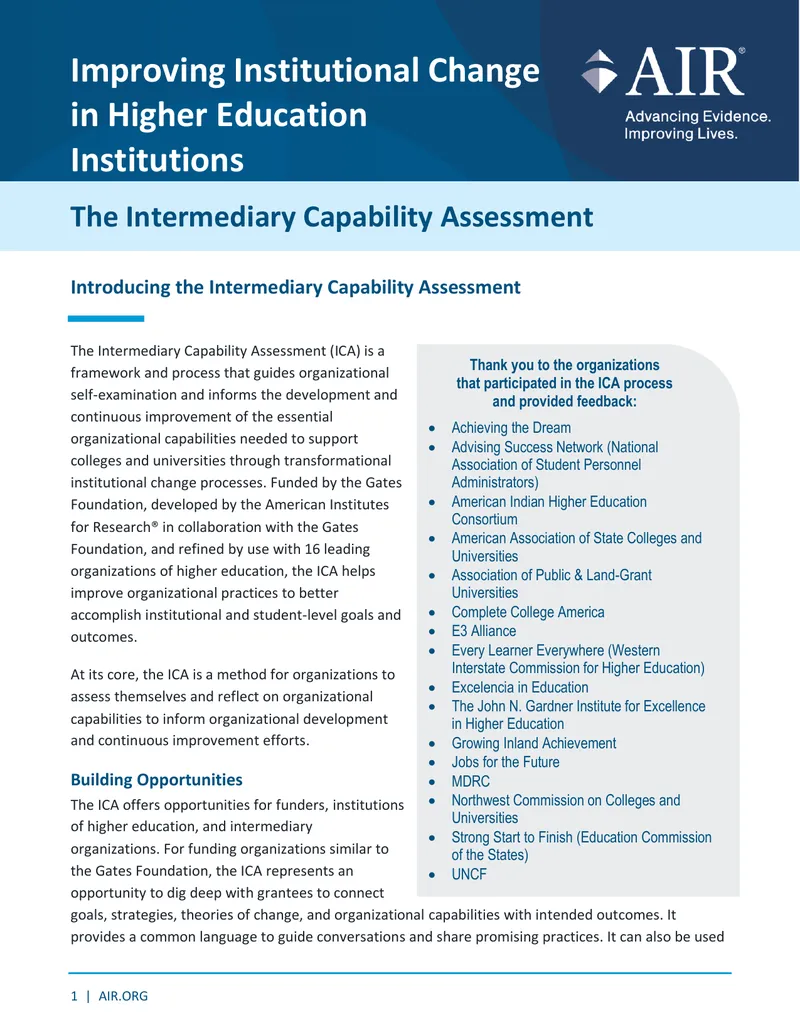 Intermediary Capability Assessment Framework preview page 1