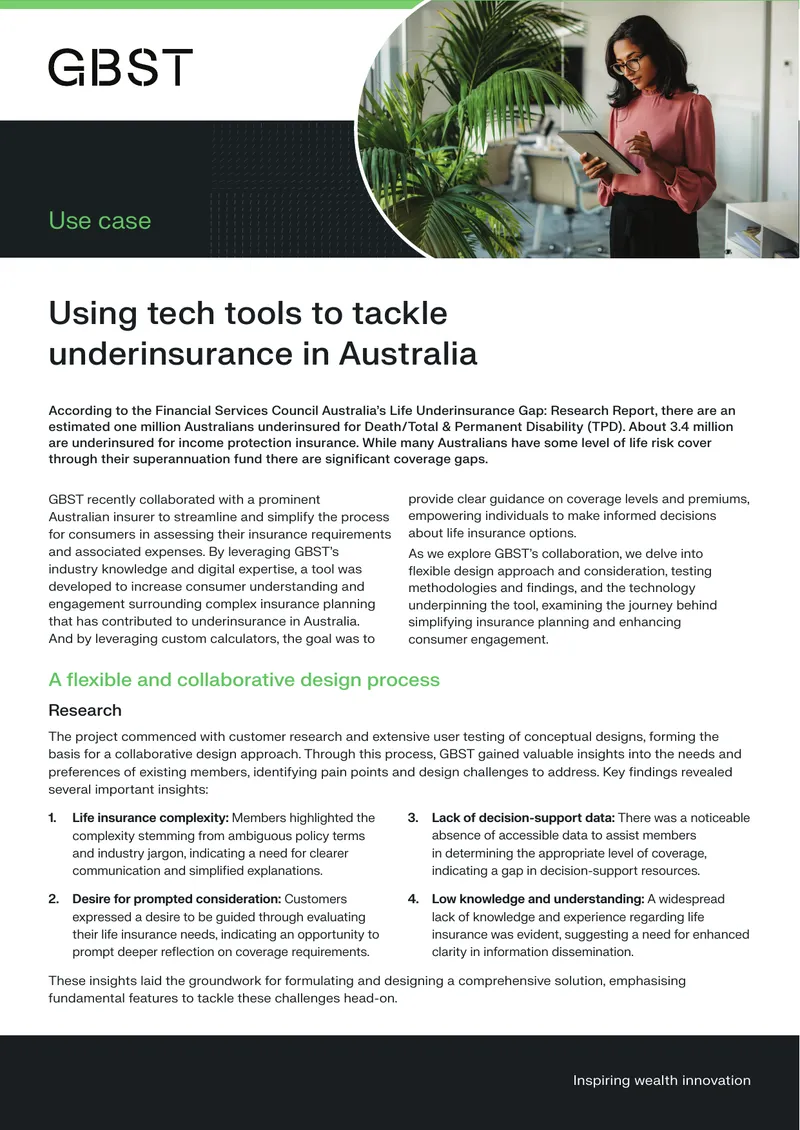 Collaborative Design Process for Insurance Tools preview page 1
