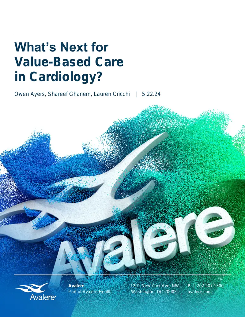 Future Directions for Value-Based Care in Cardiology preview page 1