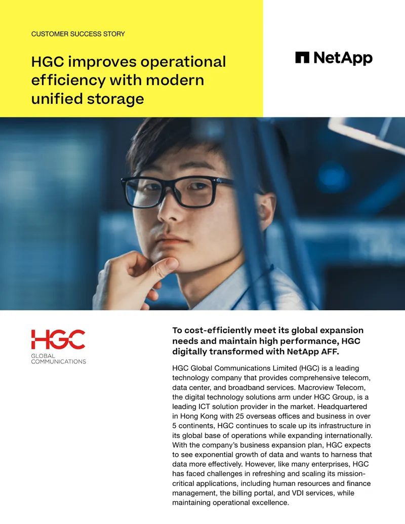 HGC Global Communications Digital Transformation Case Study preview page 1