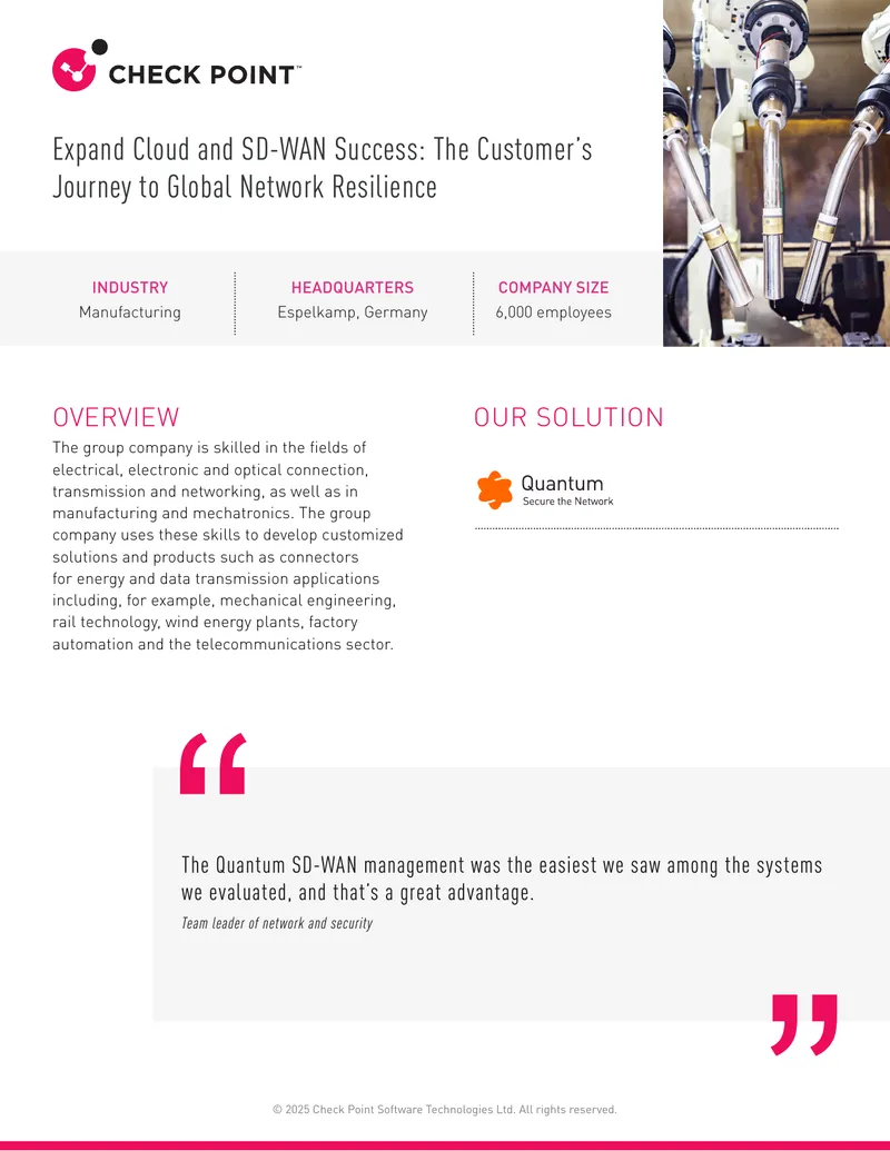Case Study on Quantum SD-WAN Implementation and Outcomes preview page 1