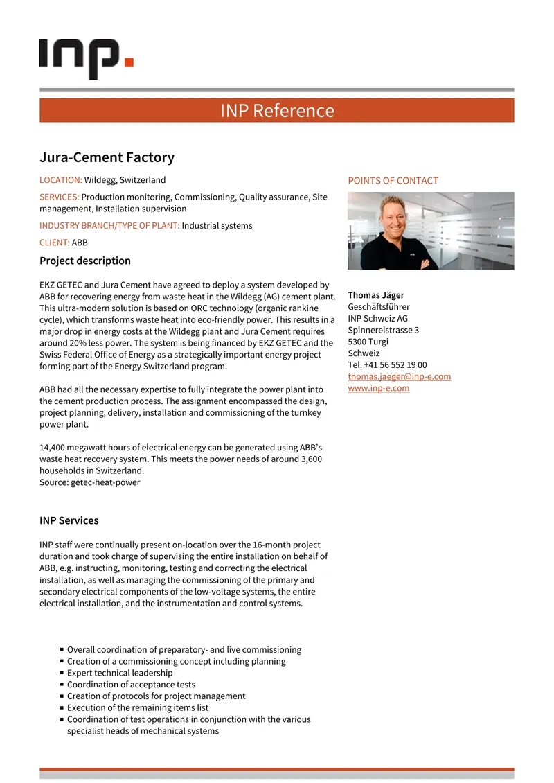 Energy Recovery System Implementation at Jura-Cement preview page 1