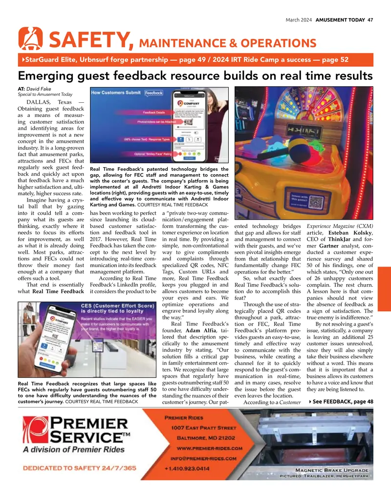 Real Time Feedback Implementation in Amusement Industry preview page 1