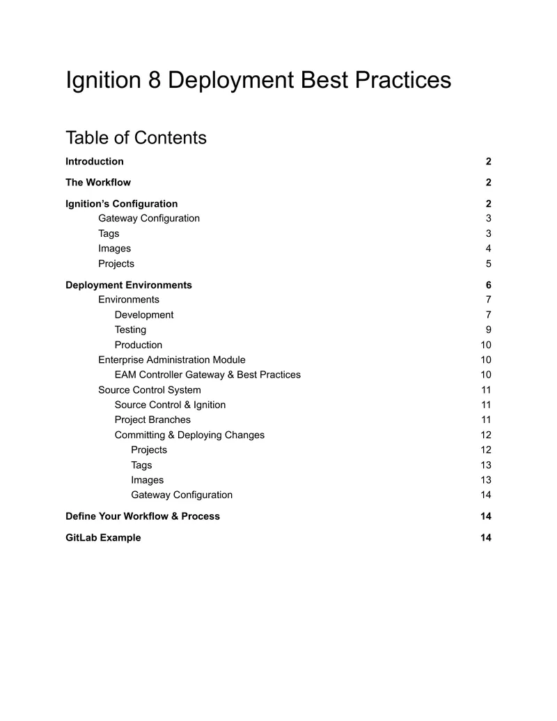 Ignition 8 Deployment Best Practices Guide preview page 1