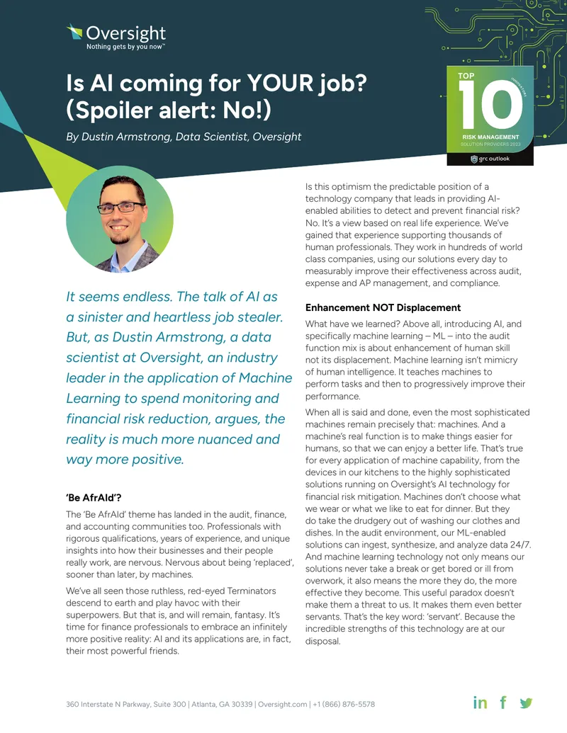 The Role of AI in Financial Risk Management preview page 1