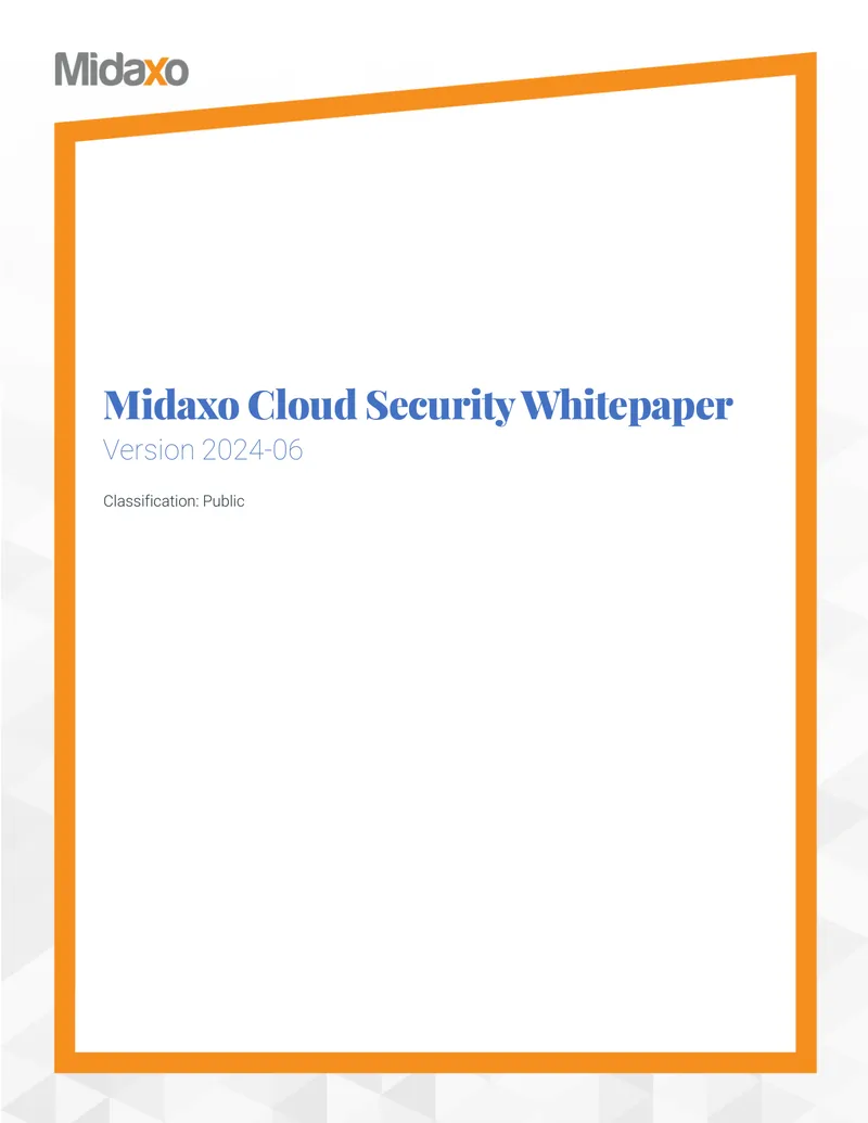 Midaxo Cloud Security Whitepaper preview page 1