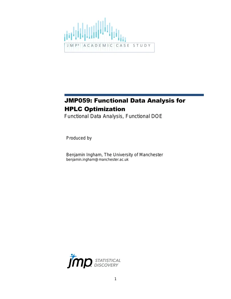 Functional Data Analysis for HPLC Optimization Case Study preview page 1