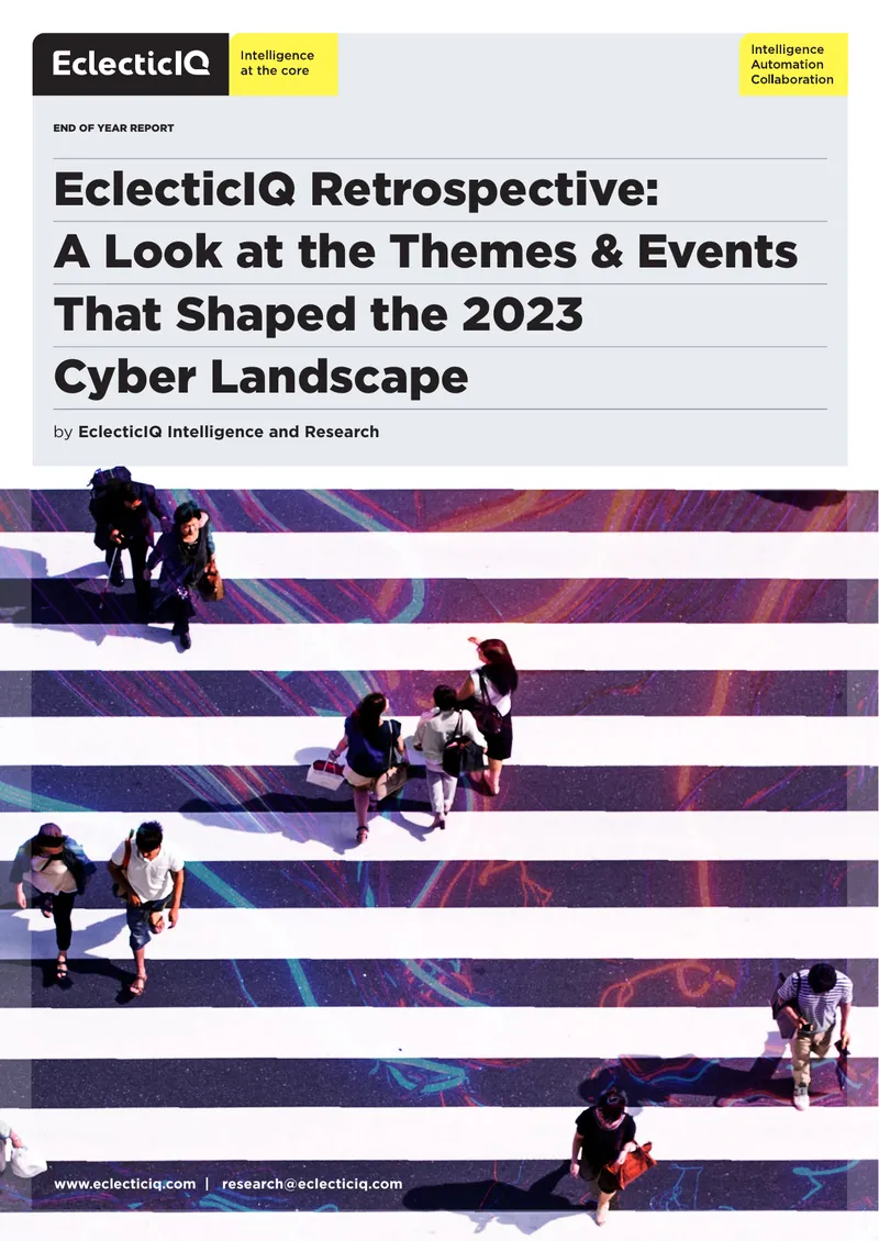 EclecticIQ Retrospective on 2023 Cyber Landscape preview page 1