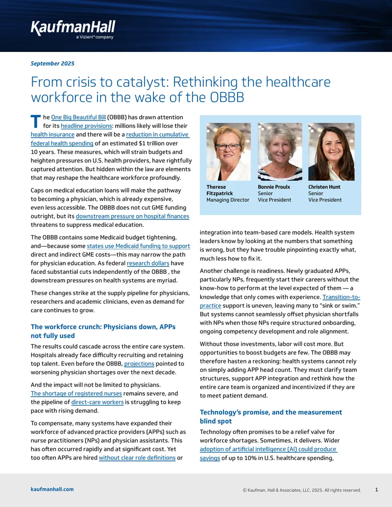 Rethinking Healthcare Workforce Post-OBBB preview page 1
