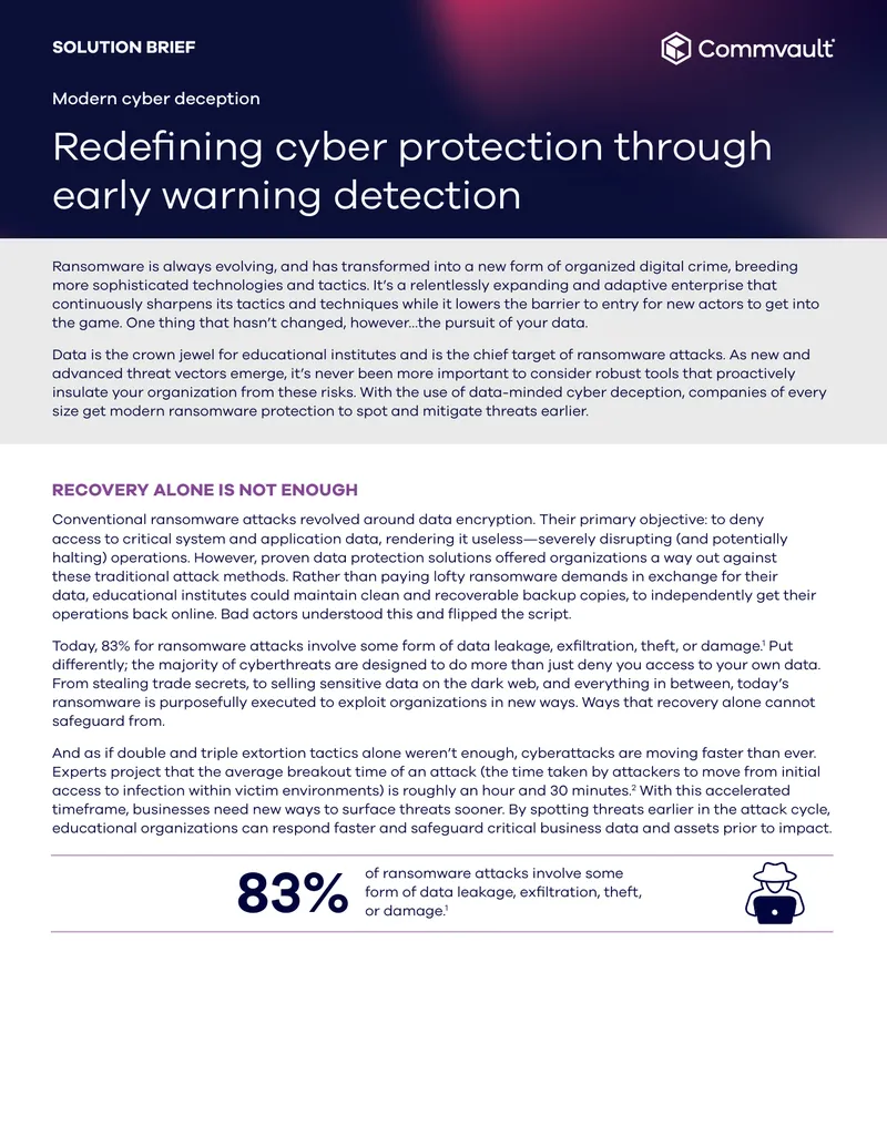 Modern Cyber Deception for Ransomware Protection preview page 1