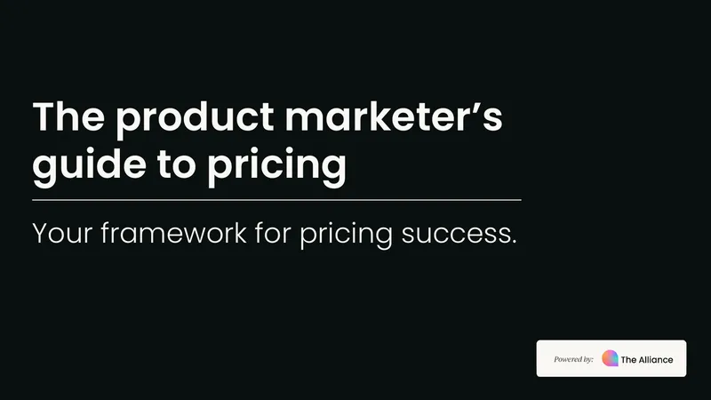 Product Marketer's Guide to Pricing Strategies preview page 1
