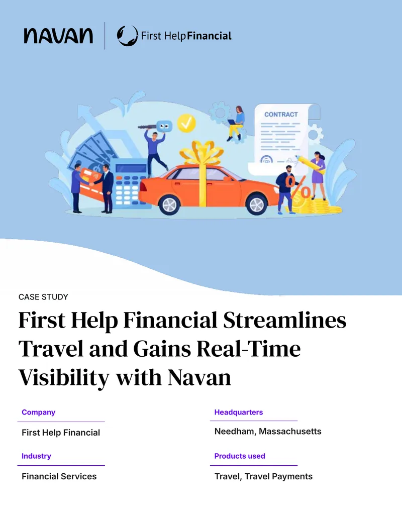 First Help Financial Case Study on Navan Implementation preview page 1