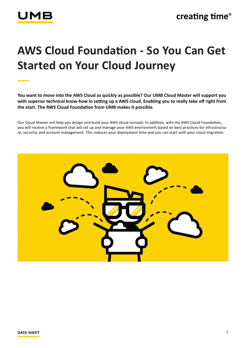 AWS Cloud Foundation Implementation Data Sheet preview page 1