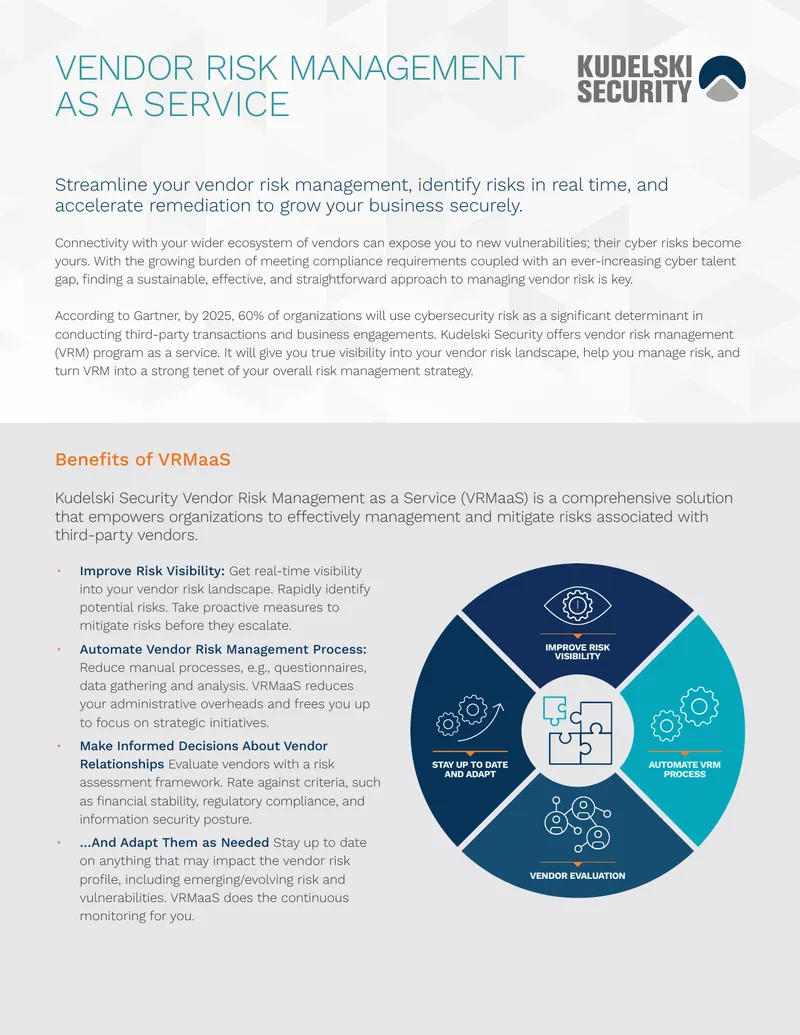 Vendor Risk Management as a Service Overview preview page 1
