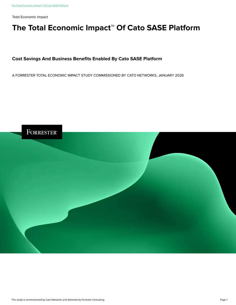 Total Economic Impact Study of Cato SASE Platform preview page 1