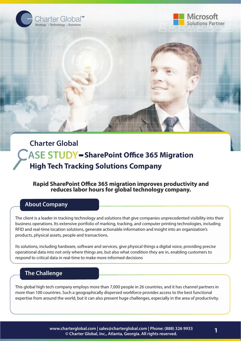 SharePoint Office 365 Migration Case Study preview page 1