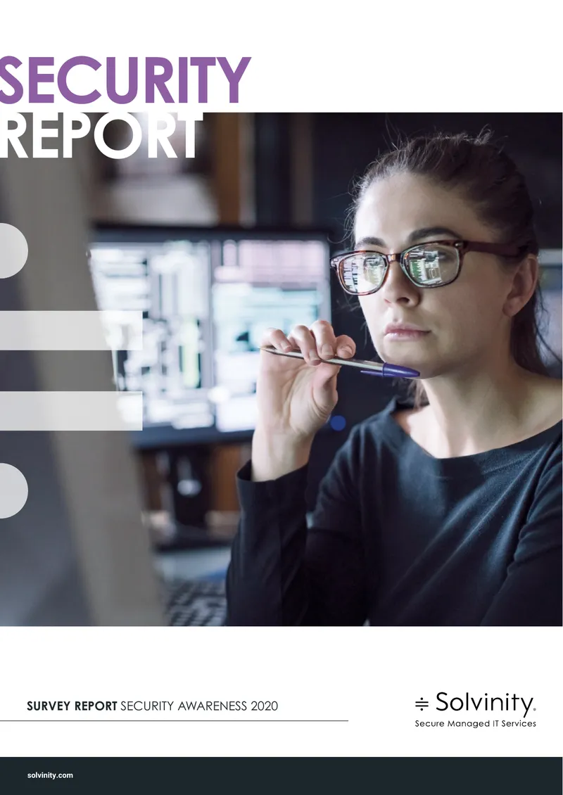 Solvinity Security Awareness Survey Report 2020 preview page 1