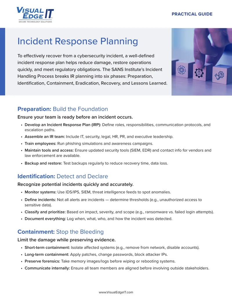 Incident Response Planning Guide preview page 1