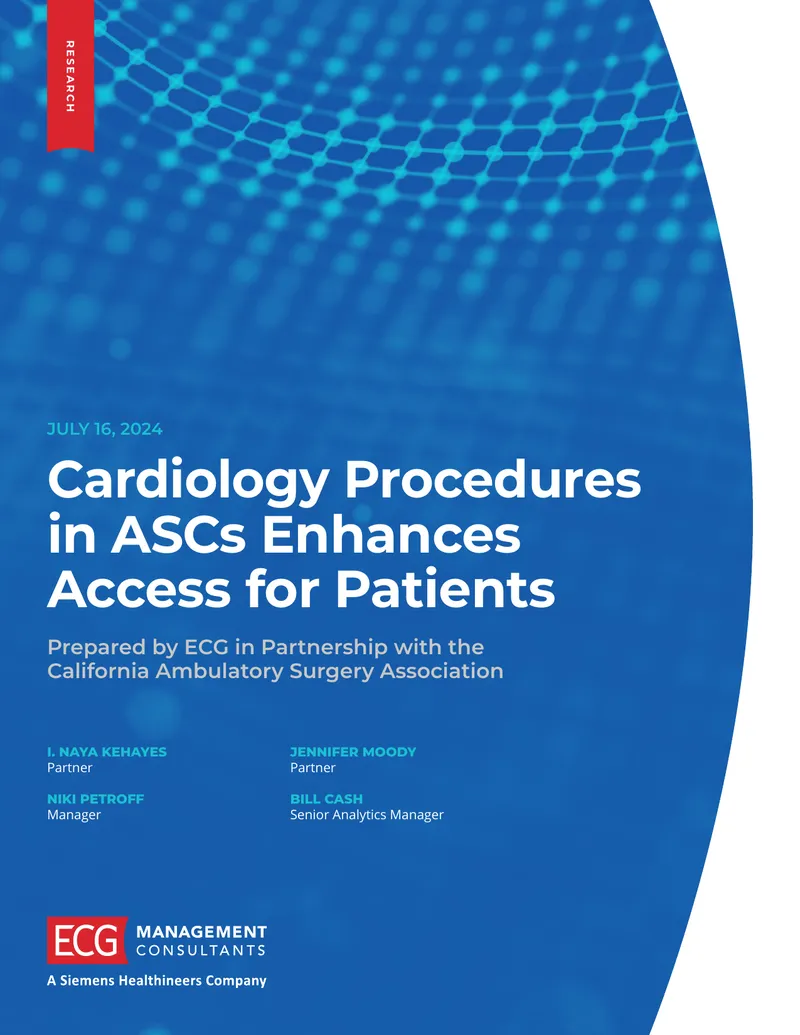 Cardiology Procedures in ASCs and Patient Access preview page 1