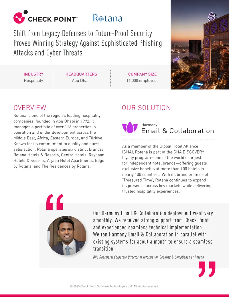 Rotana's Transition to Enhanced Cybersecurity Solutions preview page 1