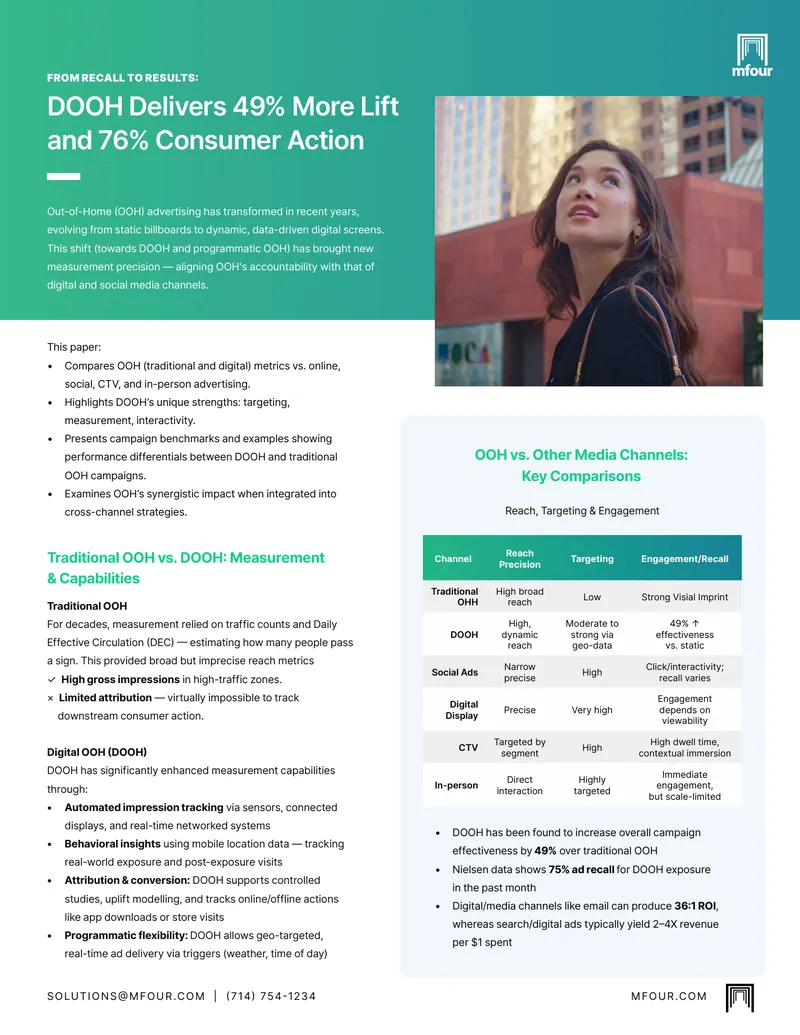 Traditional OOH vs. DOOH Measurement and Capabilities preview page 1