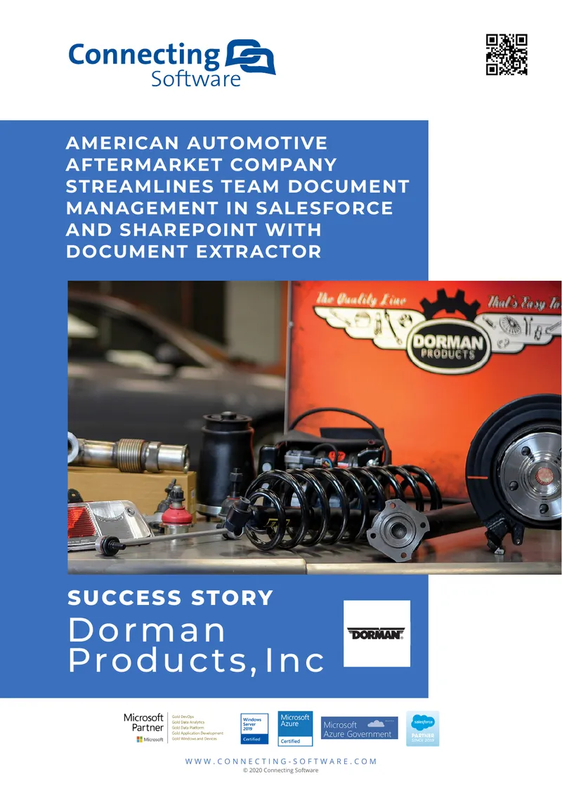 Dorman Products Streamlines Document Management with Document Extractor preview page 1