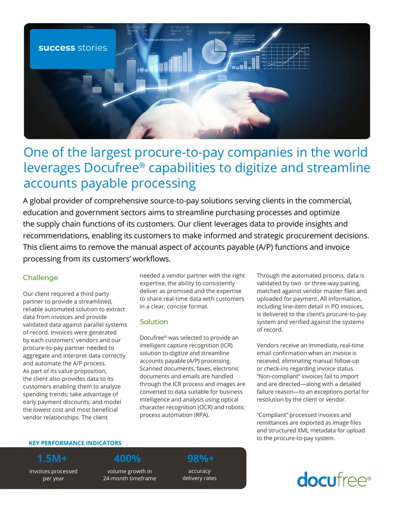 Automating Accounts Payable Processing with Docufree preview page 1