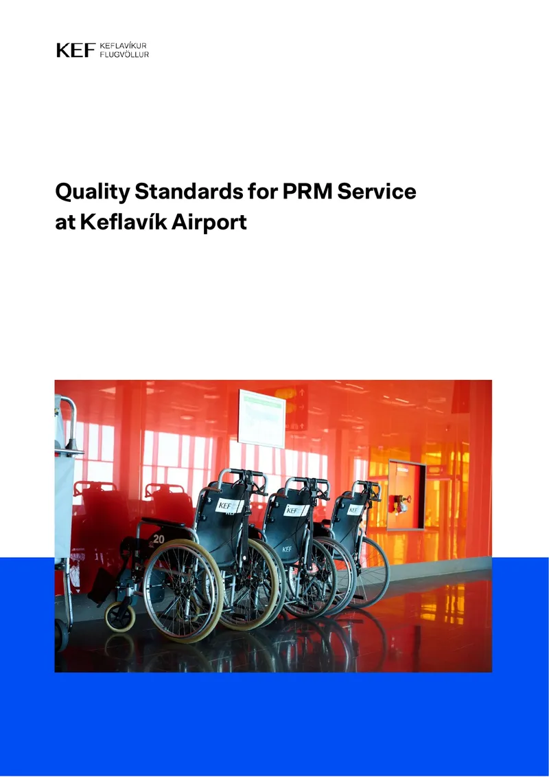 Quality Standards for PRM Service at Keflavík Airport preview page 1