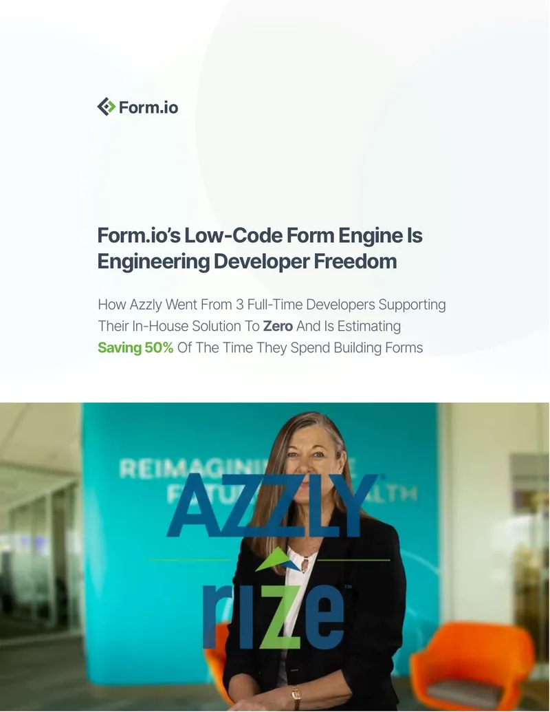 Azzly's Transition to Form.io for Form Management preview page 1