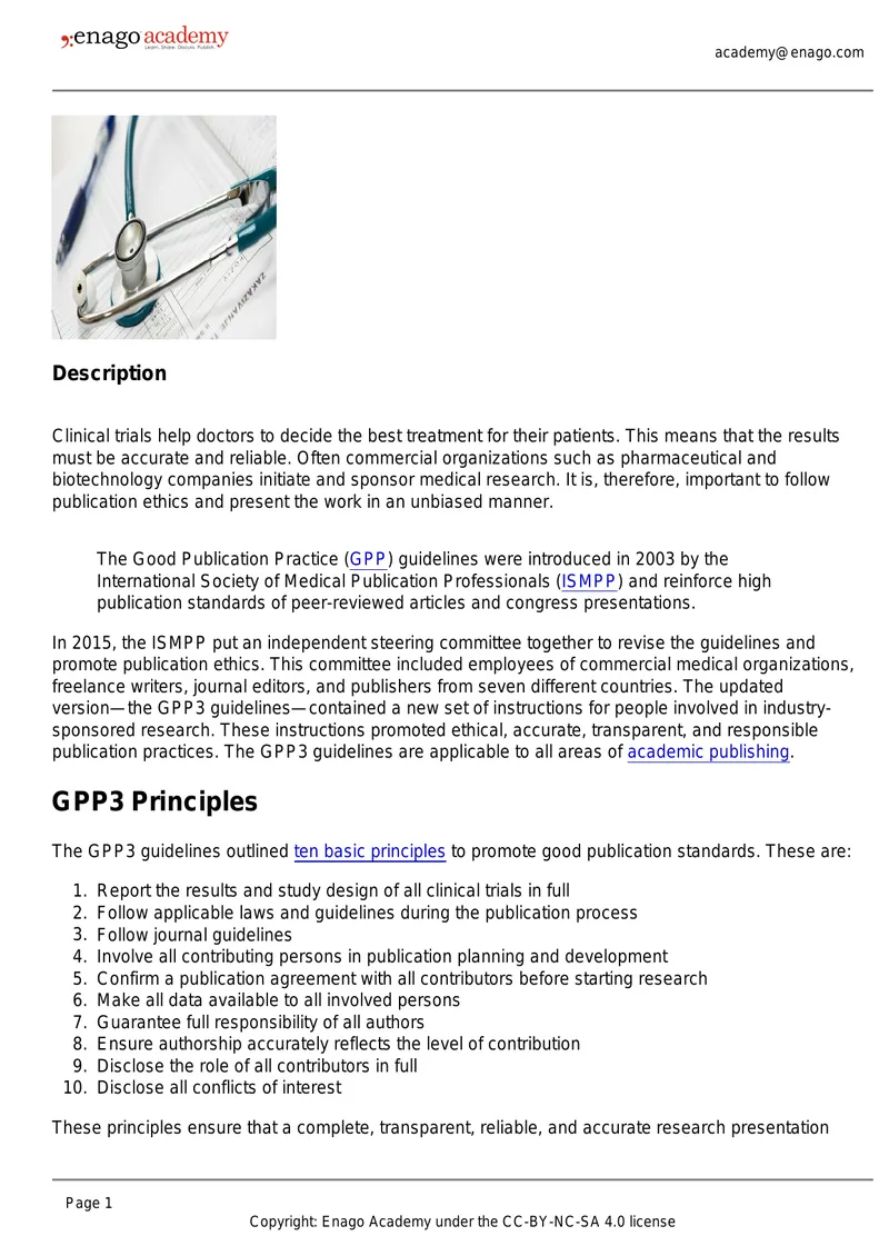 Good Publication Practice Guidelines Overview preview page 1