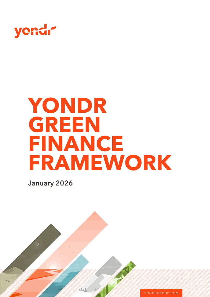 Yondr Group Green Finance Framework preview page 1